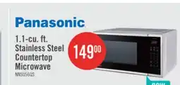 The Brick Panasonic 1.1 Cu. Ft Compact Microwave Oven - Stainless Steel - NNSU56QSC offer