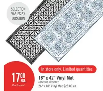 The Brick 18 x 42 Vinyl Mat offer