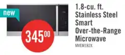 The Brick LG 1.8 Cu. Ft. Smart Over-the-Range Microwave with EasyClean - MVEM1825X offer