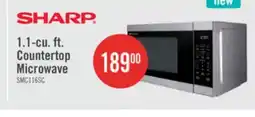 The Brick Sharp 1.1 Cu. Ft. Carousel Countertop Microwave - Stainless Steel - SMC1162KSC offer