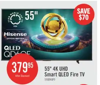 The Brick HISENSE 55 QD6QF QLED 4K UHD Smart Fire TV (55QD6QF) offer