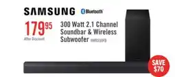 The Brick SAMSUNG B-Series 2.1 Channel Soundbar with Wireless Subwoofer (HW-B550F/ZC) offer
