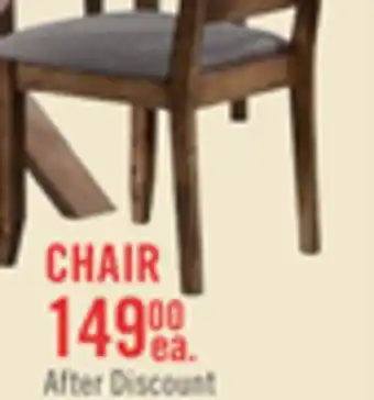 The Brick Plum Dining Chair with Polyester Fabric, Wood, Ladder-Back - Nutmeg Brown offer