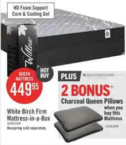 The Brick Springwall White Birch Tight Top Firm Queen Mattress-in-a-Box offer