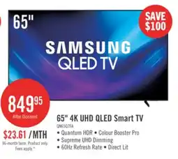 The Brick SAMSUNG 65 Q7F QLED 4K UHD Vision AI Smart Tizen OS TV (QN65Q7FAAFXZC) - 2025 Model offer