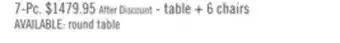 The Brick Alto 7pc Dining Set with Table & 6 Chairs, 65-83W Extension, Trestle Base - Grey offer