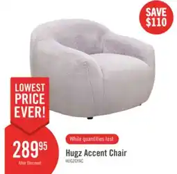 The Brick Hugz 45 Fabric Accent Chair - Grey offer