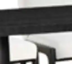 The Brick Alma Dining Table with Trestle Base, 86W - Charcoal Black offer