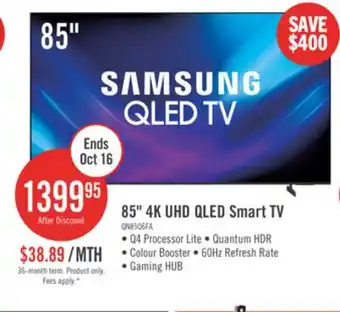 The Brick SAMSUNG 85 Q6F QLED Vision AI 4K UHD Smart Tizen OS TV (QN85Q6FAAFXZC) - 2025 Model offer