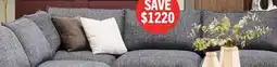 The Brick Fusion Modular 5-Piece Charcoal Grey Chenille Fabric Armless Sectional offer