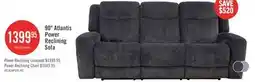 The Brick Atlantis 90 Fabric Zero Gravity Power Reclining Sofa - Dark Grey offer