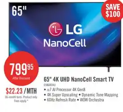 The Brick LG 65 NANO80 LED 4K UHD Smart webOS TV (65NANO80AUA.ACC) - 2025 Model offer