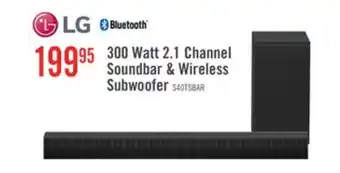 The Brick LG 2.1 CH Bluetooth Dolby Digital Soundbar with Wireless Subwoofer (S40T.DCANLLK) offer