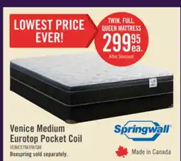 The Brick Springwall Venice Eurotop Twin Mattress offer