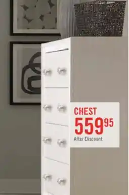 The Brick Halo Bedroom Chest of Drawers with LED Light, 4-Drawer, 32W x 48H, Glam - White offer