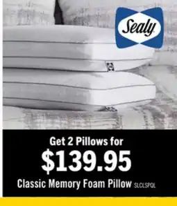 The Brick Sealy Classic Memory Foam Pillow offer