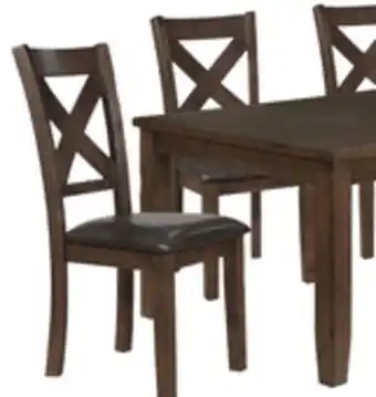 The Brick Talia 7pc Dining Set with Table & 6 Chairs, 60-78W Extension - Brown offer