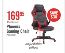 The Brick Phoenix 26.7 Ergonomic Gaming Chair with Lumbar Cushion - Black & Red offer