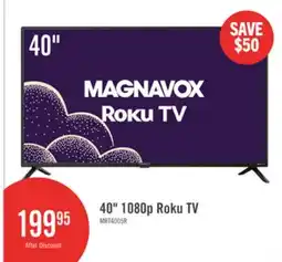 The Brick MAGNAVOX 40 FHD HDR Roku Smart TV offer