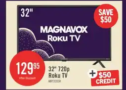 The Brick MAGNAVOX 32 HD Ready Roku Smart TV offer