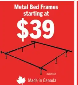 The Brick Twin/Full Metal Glider Bed Frame offer