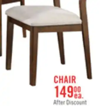 The Brick Vale Dining Chair with Polyester Fabric, Wood - Brown & Beige offer