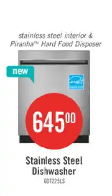 The Brick GE 24 51 dBA Built-In Dishwasher with Piranha Hard Food Disposer - Stainless Steel - GDT225SSLSS offer