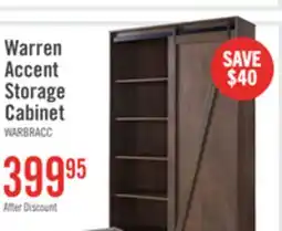 The Brick Warren 47.25 Accent Storage Cabinet with Sliding Barn-style Door - Walnut Oak offer