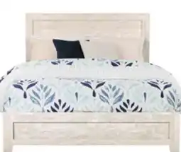 The Brick Arbor Panel Bed, Driftwood White - Queen Size offer