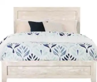 The Brick Arbor Panel Bed, Driftwood White - Queen Size offer
