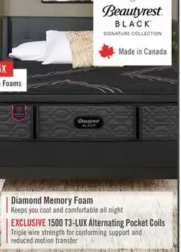 The Brick Beautyrest Black Signature Amethyst Eurotop Queen Mattress offer