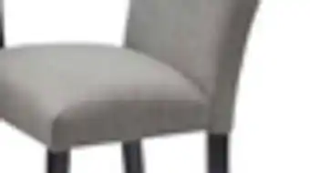 The Brick Burk Dining Chair with Polyester Fabric - Grey offer