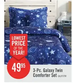 The Brick Galaxy 3-Piece Twin Comforter Set - Blue offer