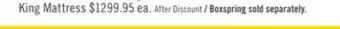 The Brick Scott Living Braemar Eurotop Firm King Mattress offer