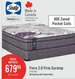 The Brick Sealy Posturepedic Fiore 2.0 Eurotop Queen Mattress offer