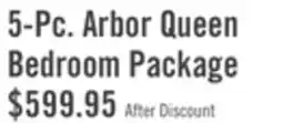The Brick Arbor 5pc Bedroom Set with Panel Bed, Dresser & Mirror, Driftwood White - Queen Size offer