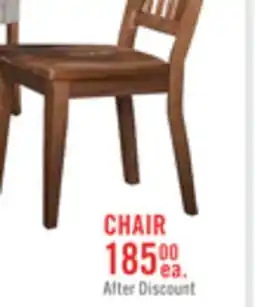The Brick Cedar Dining Chair, Pine Wood, Slat Back - Brown offer