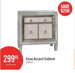 The Brick Enna 32 Glam Accent Cabinet with Drawer - Antiqued Silver offer