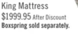 The Brick Stearns & Foster Founders Collection Ashton Gate King Mattress offer