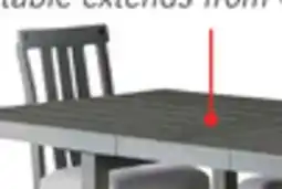 The Brick Alto Dining Table with 65-83W Extension, Trestle Base - Grey offer