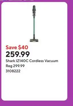 Staples Shark IZ140C Cordless Vacuum offer