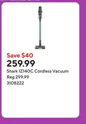 Staples Shark IZ140C Cordless Vacuum offer