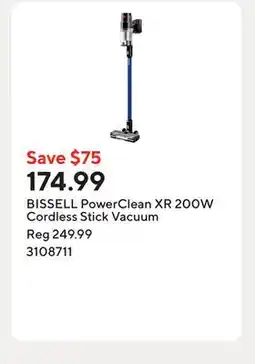 Staples BISSELL PowerClean XR 200W Cordless Stick Vacuum offer