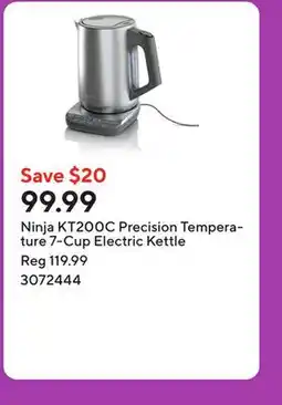 Staples Ninja KT200C Precision Temperature 7-Cup Electric Kettle offer