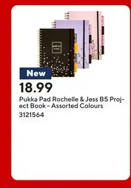 Staples Pukka Pad Rochelle & Jess B5 Project Book - Assorted Colours offer
