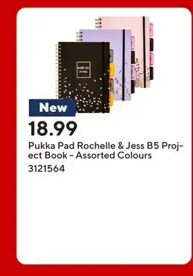 Staples Pukka Pad Rochelle & Jess B5 Project Book - Assorted Colours offer