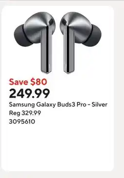 Staples Samsung Galaxy Buds3 Pro - Silver offer