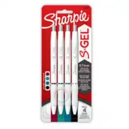 Staples Sharpie S-Gel Pens - White Fashion Classic - 4 Pack offer