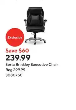 Staples Serta Brinkley Executive Chair offer