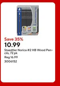 Staples Staedtler Norica #2 HB Wood Pencils, 72 pk offer